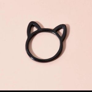 Black Cat Ears ring